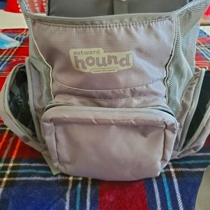 Outward Hound gray small pet back pack